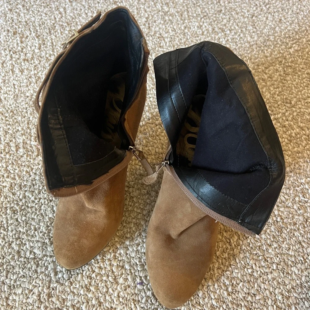 Sam Edelman Brown Keegan Ankle Boots with Fringe, Western feel, Women’s Size 7.5 - Picture 6 of 9